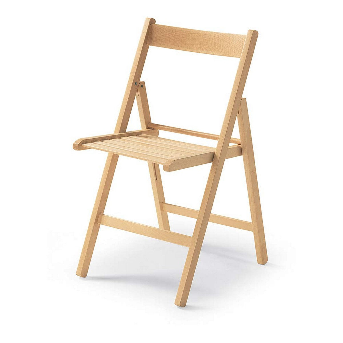 Folding Chair Brown Wood Beech 79 x 42,5 x 47,5 cm