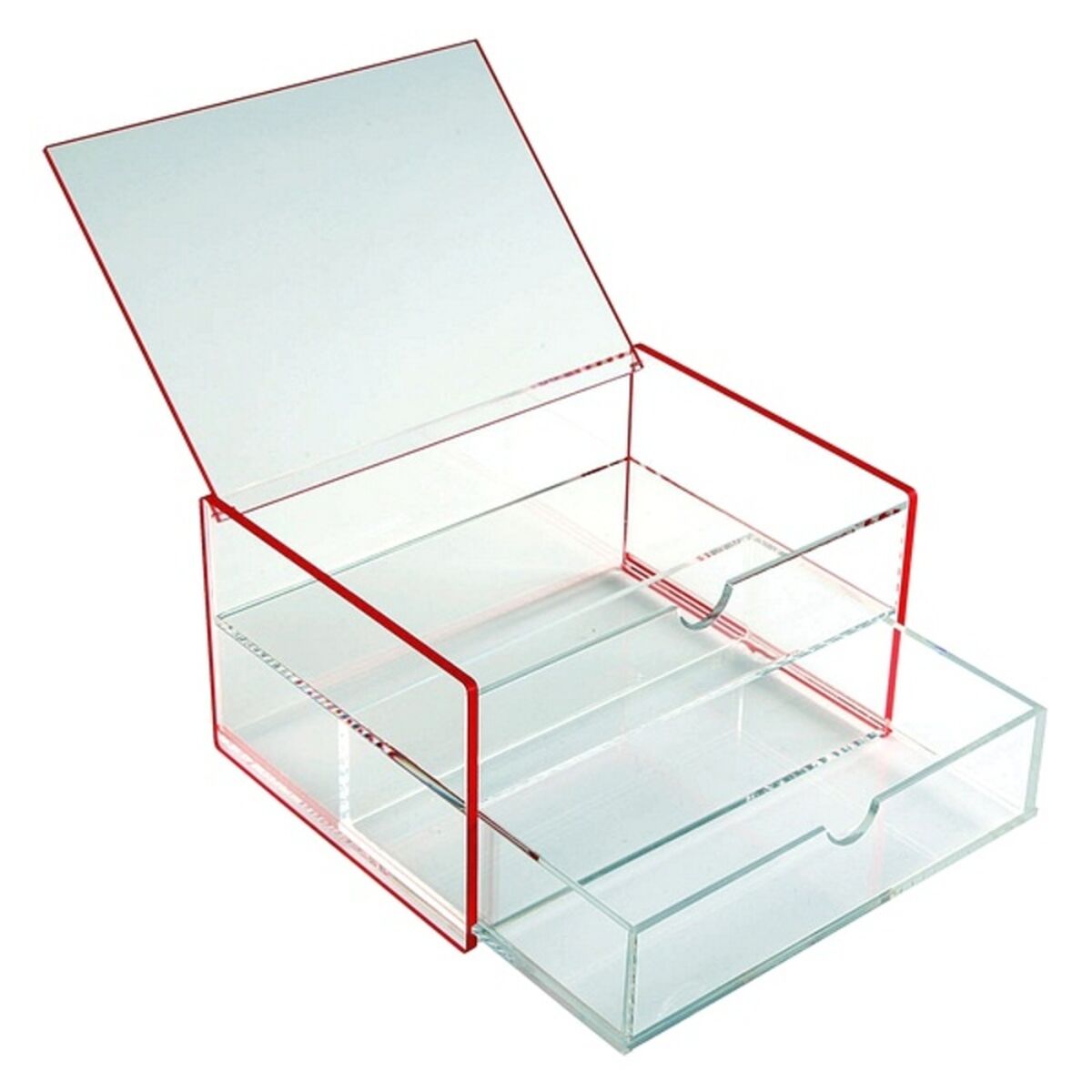 Box with compartments polypropylene (13 x 9,2 x 17,1 cm)