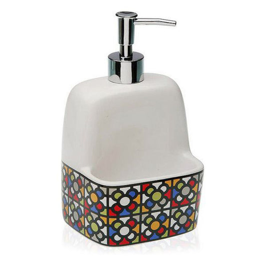 2-in-1 Soap Dispenser for the Kitchen Sink Versa Urbana Ceramic (9,8 x 19 x 11,2 cm)