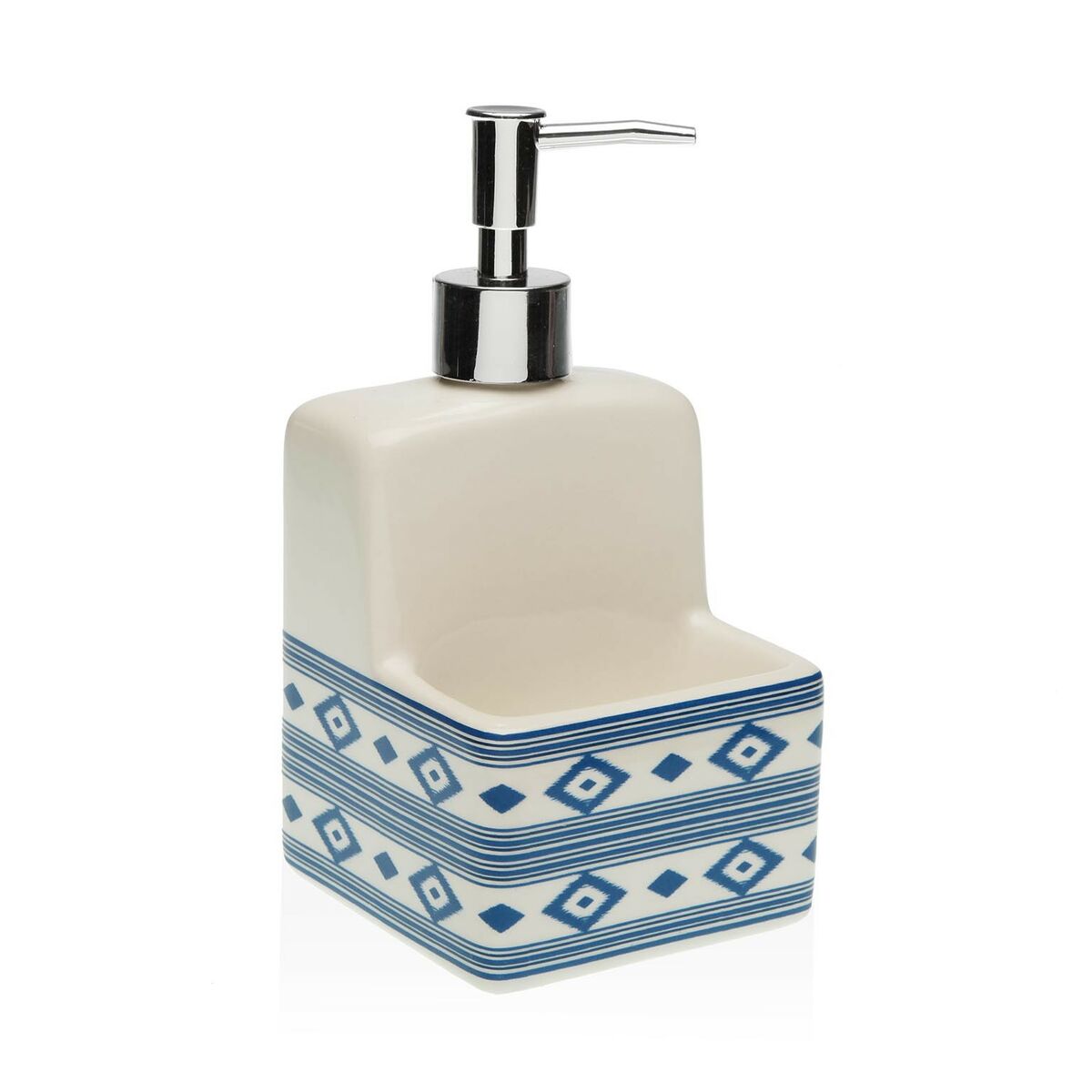 Soap Dispenser Versa Manacor Blue Ceramic Dolomite
