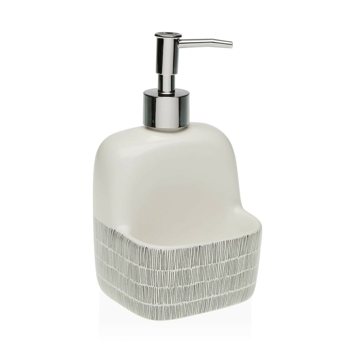 Soap Dispenser Versa New Lines Ceramic (9,4 x 17,8 x 10,5 cm)