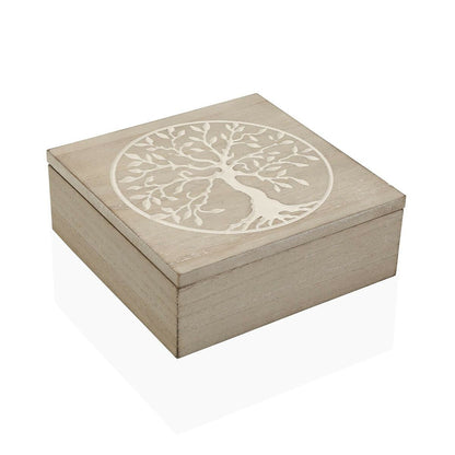 Decorative box Versa Wood 24 x 6 x 16,5 cm