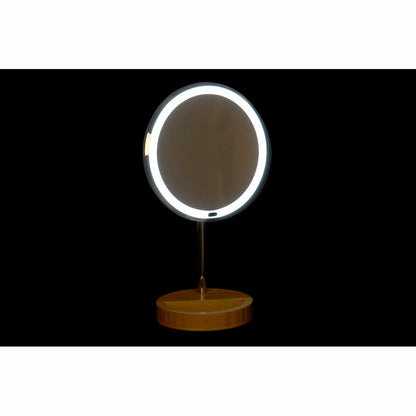 Magnifying Mirror with LED DKD Home Decor Silver 20 x 14 x 34 cm