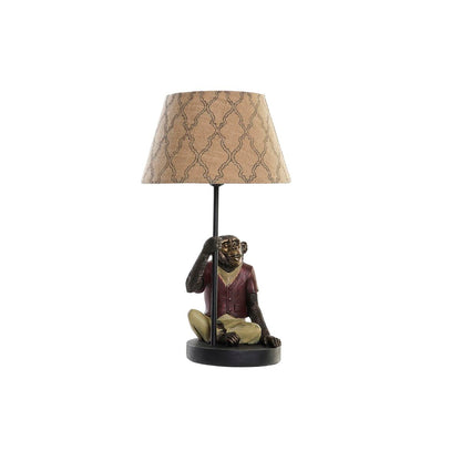 Desk lamp DKD Home Decor Brown Multicolour Colonial 220 V 50 W Monkey (27 x 25 x 44,5 cm)