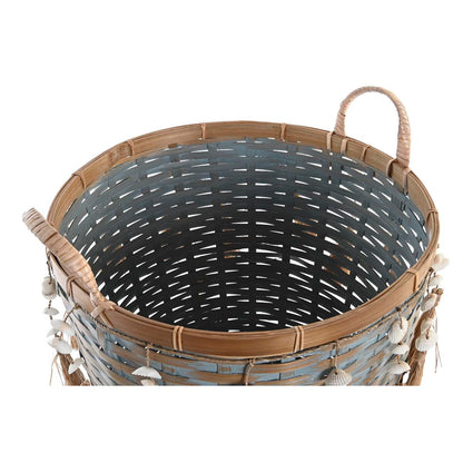 Basket set DKD Home Decor Multicolour Bamboo Boho 49 x 45 x 54 cm