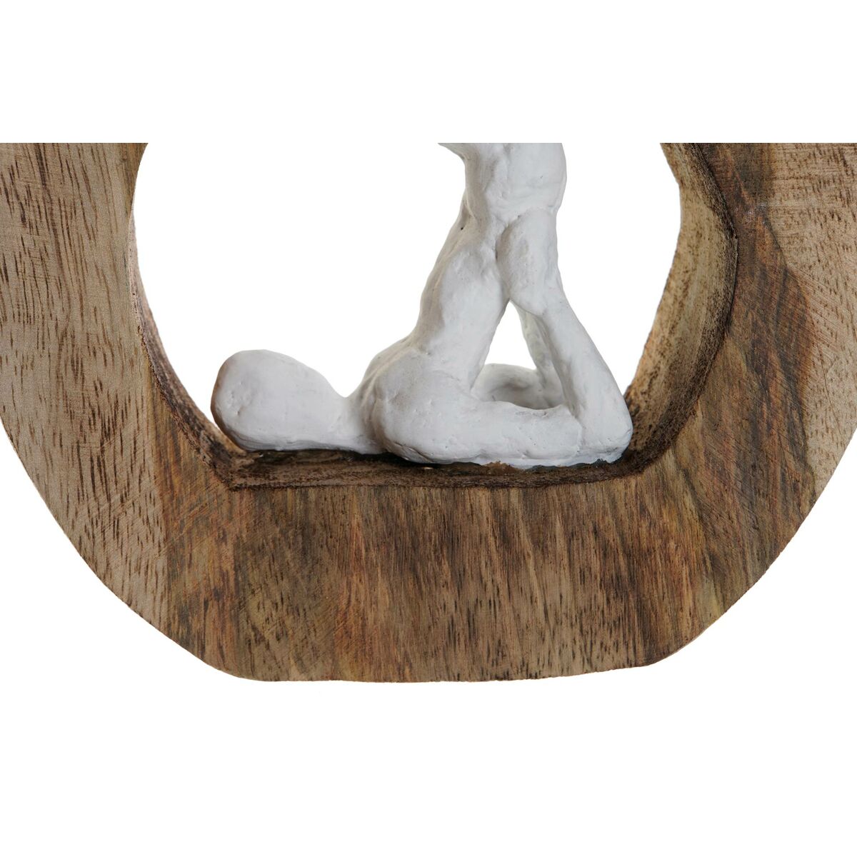 Decorative Figure DKD Home Decor White Brown Yoga Urban 20 x 6 x 20 cm (3 Units)