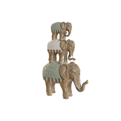 Decorative Figure Home ESPRIT White Elephant Colonial 24,5 x 9,5 x 35 cm