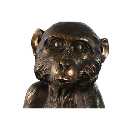 Decorative Figure Home ESPRIT Golden Dark brown Monkey 40 x 37 x 50 cm