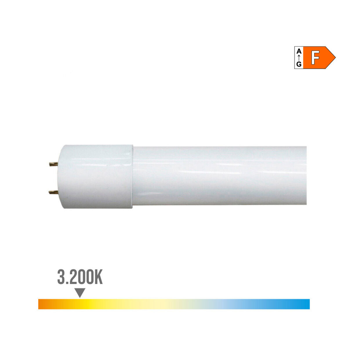 LED Tube EDM F 9 W T8 850 Lm Ø 2,6 x 60 cm (3000 K) (3200 K)