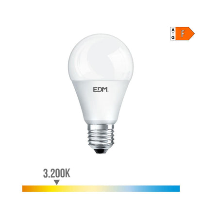 LED lamp EDM F 17 W E27 1800 Lm Ø 6,5 x 12,5 cm (3200 K)