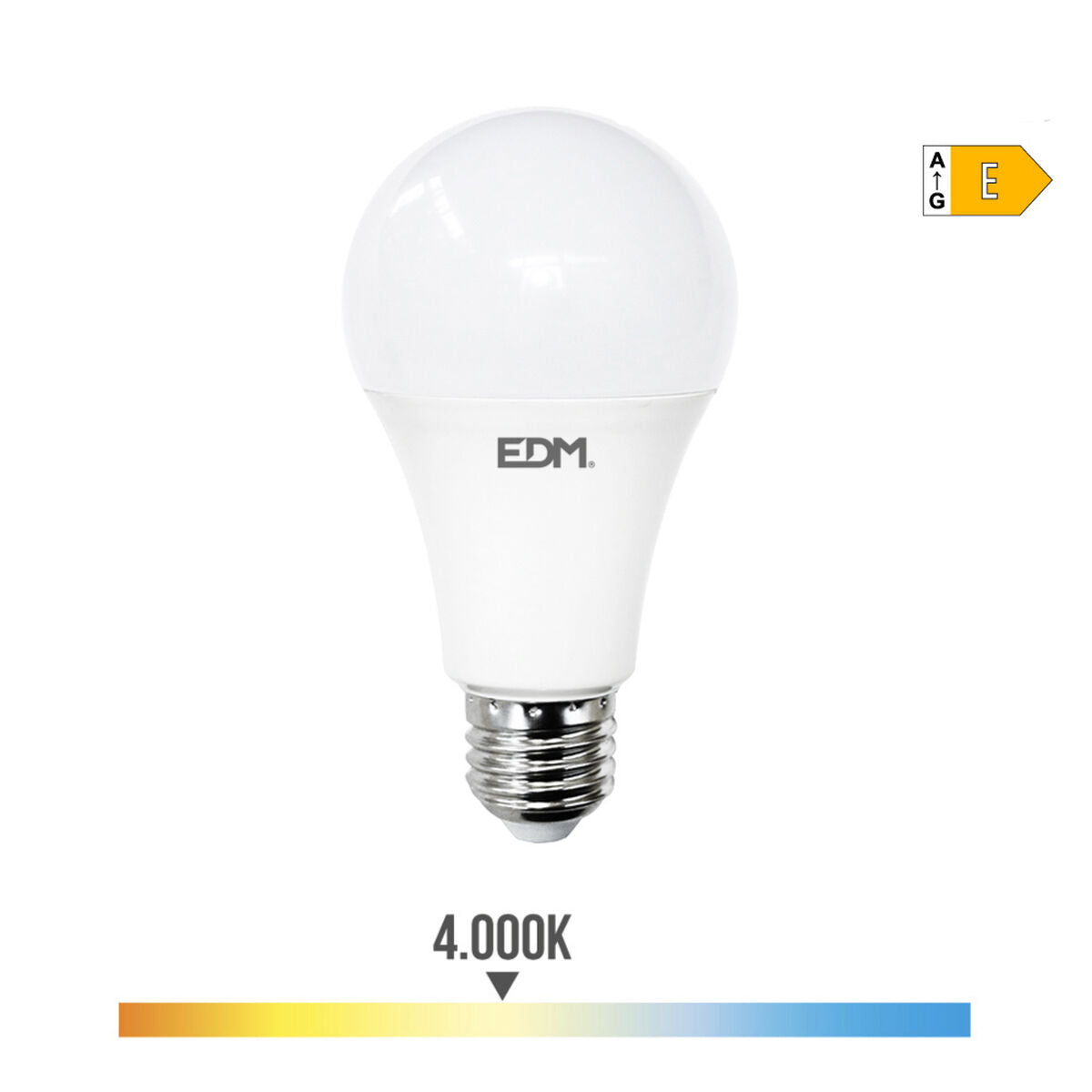 LED lamp EDM E 24 W E27 2700 lm Ø 7 x 13,6 cm (4000 K)