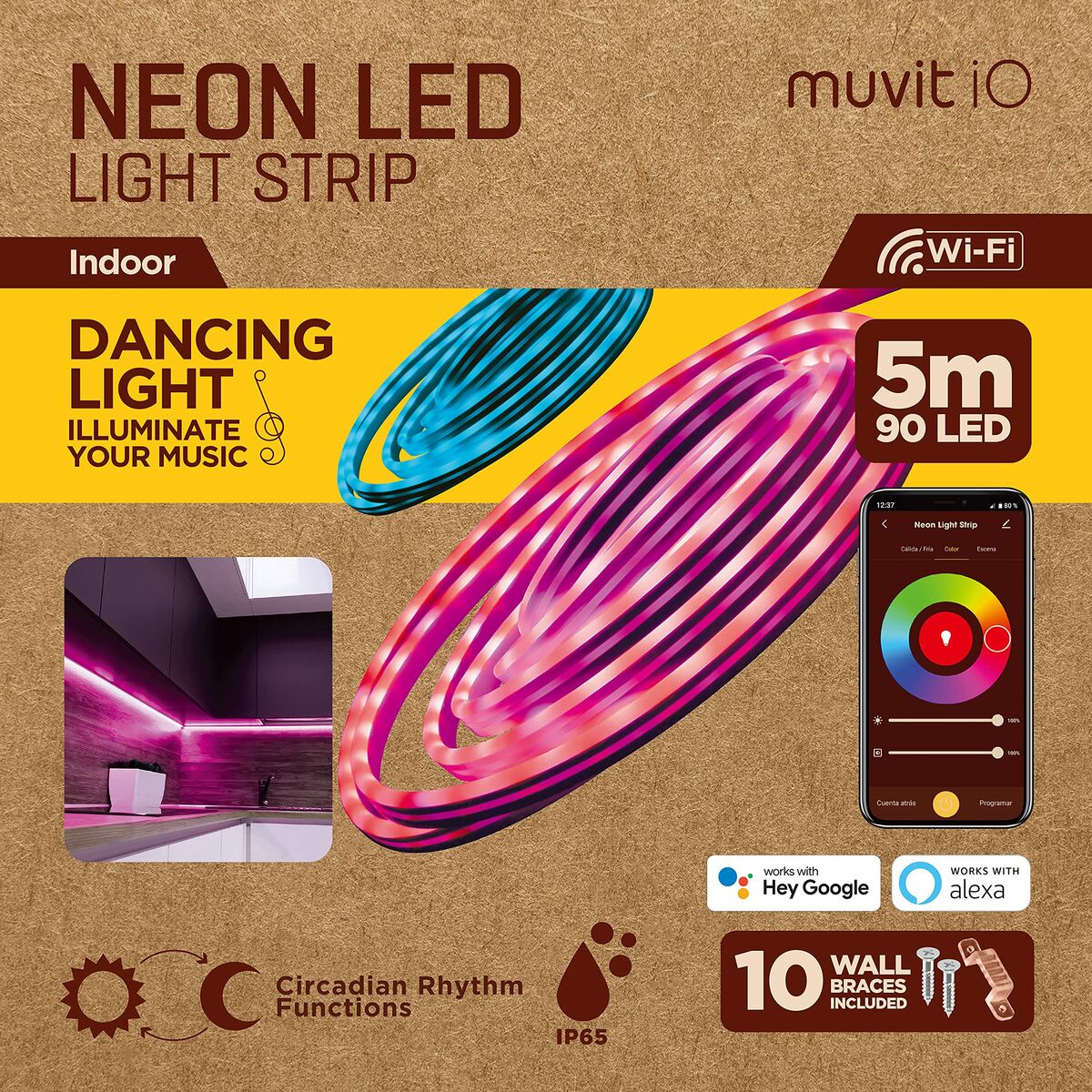 LED strips Muvit MIOLST003 G 24 W