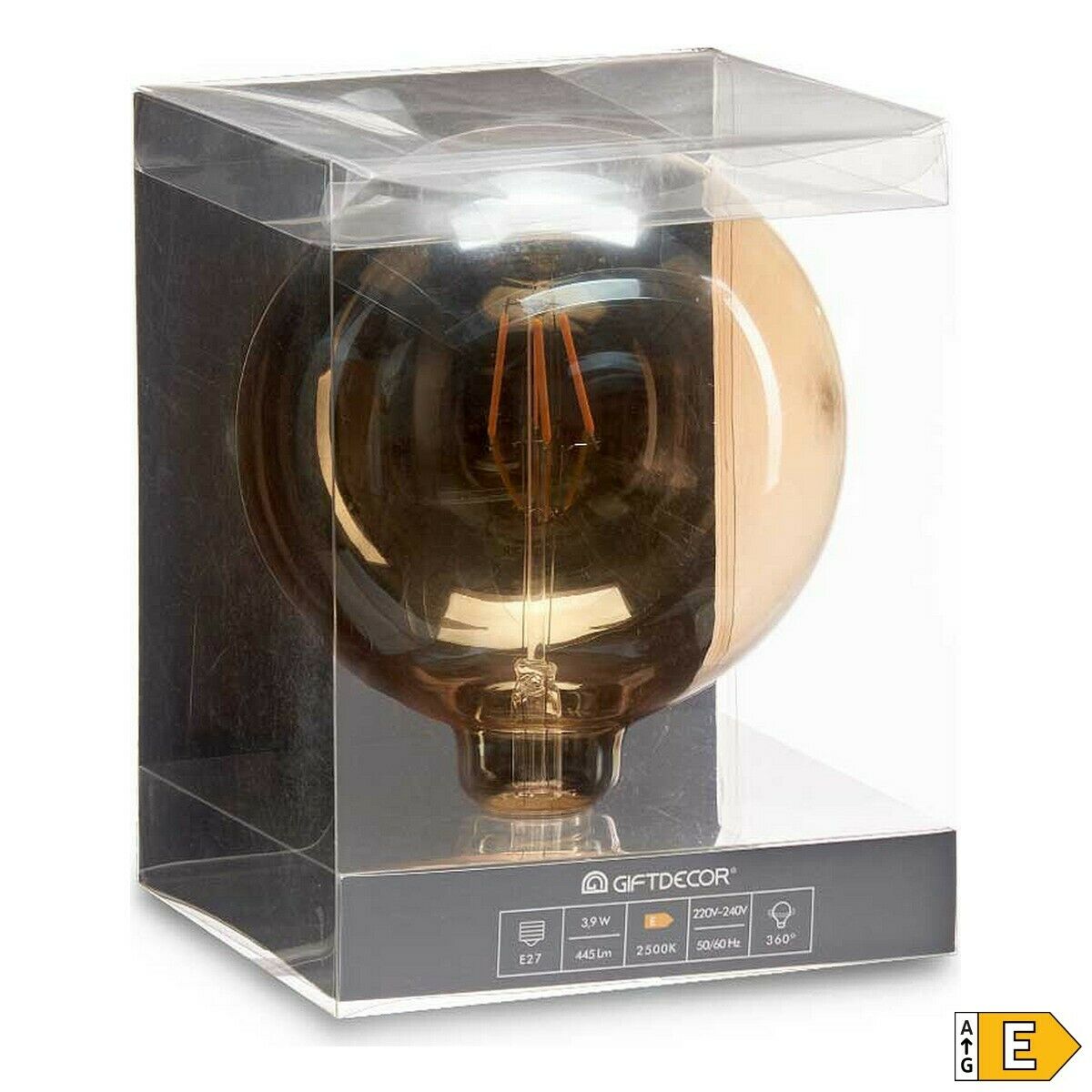 LED lamp 445 lm E27 Amber Vintage 4 W (15 x 18,5 x 15 cm) - Bathrooms Direct IE