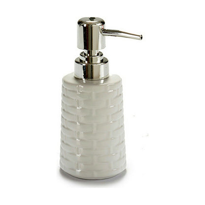 Soap Dispenser Ceramic 150 ml Silver Metal