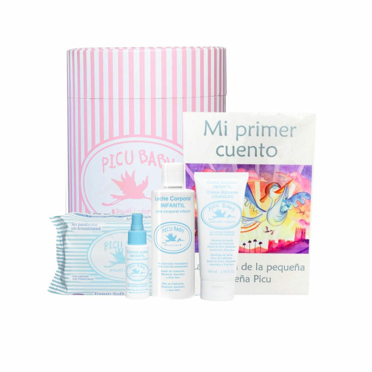 Gift Set for Babies Picu Baby Pink (5 Pieces) - Bathrooms Direct IE