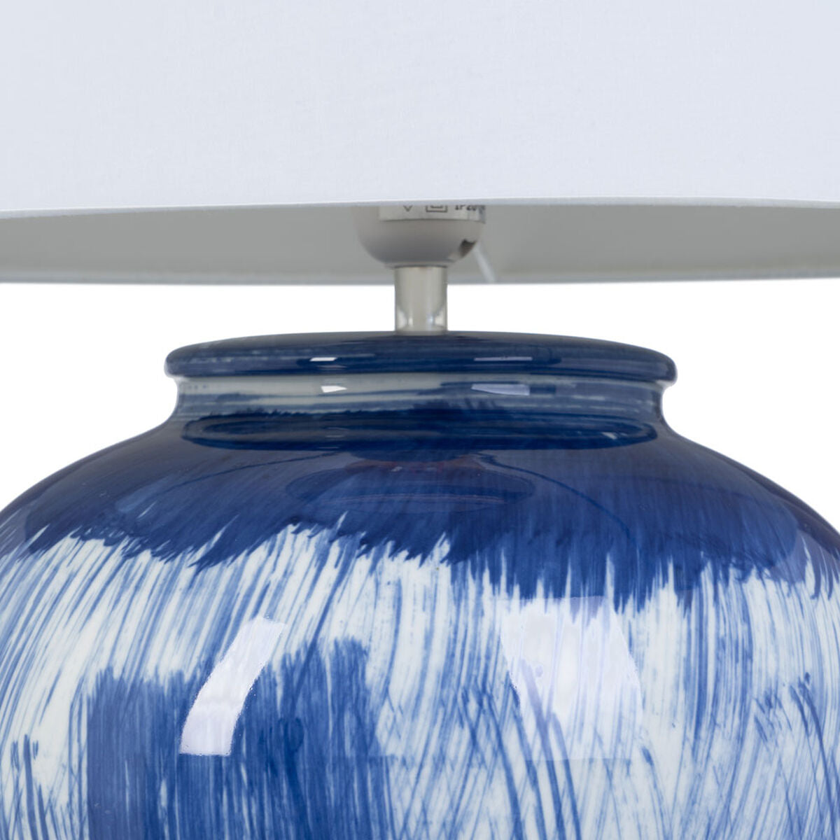 Desk lamp Blue Ceramic 40 W 220 V 240 V 220-240 V 41 x 41 x 76 cm