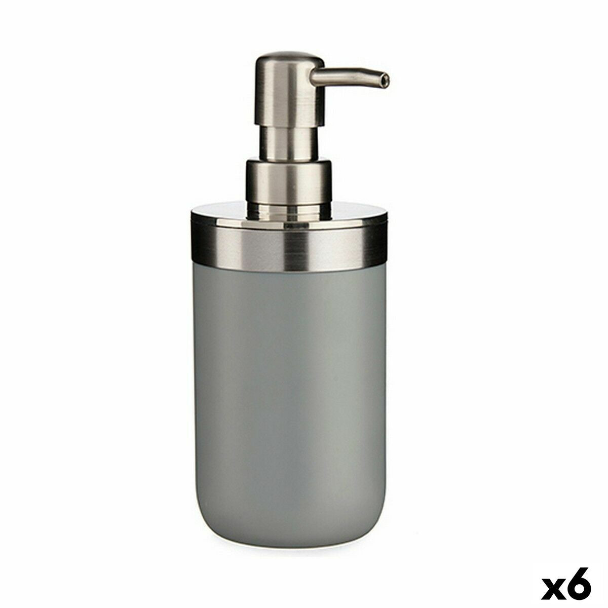 Soap Dispenser Grey Plastic 350 ml (6 Units)