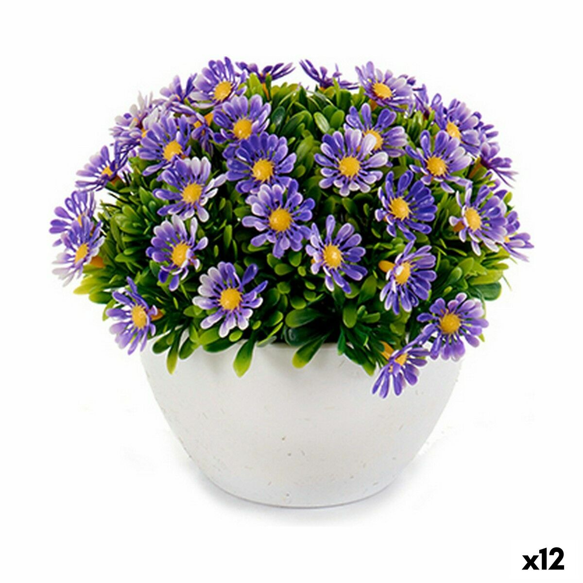 Decorative Plant Marguerite Plastic 14 x 13 x 14 cm (12 Units)