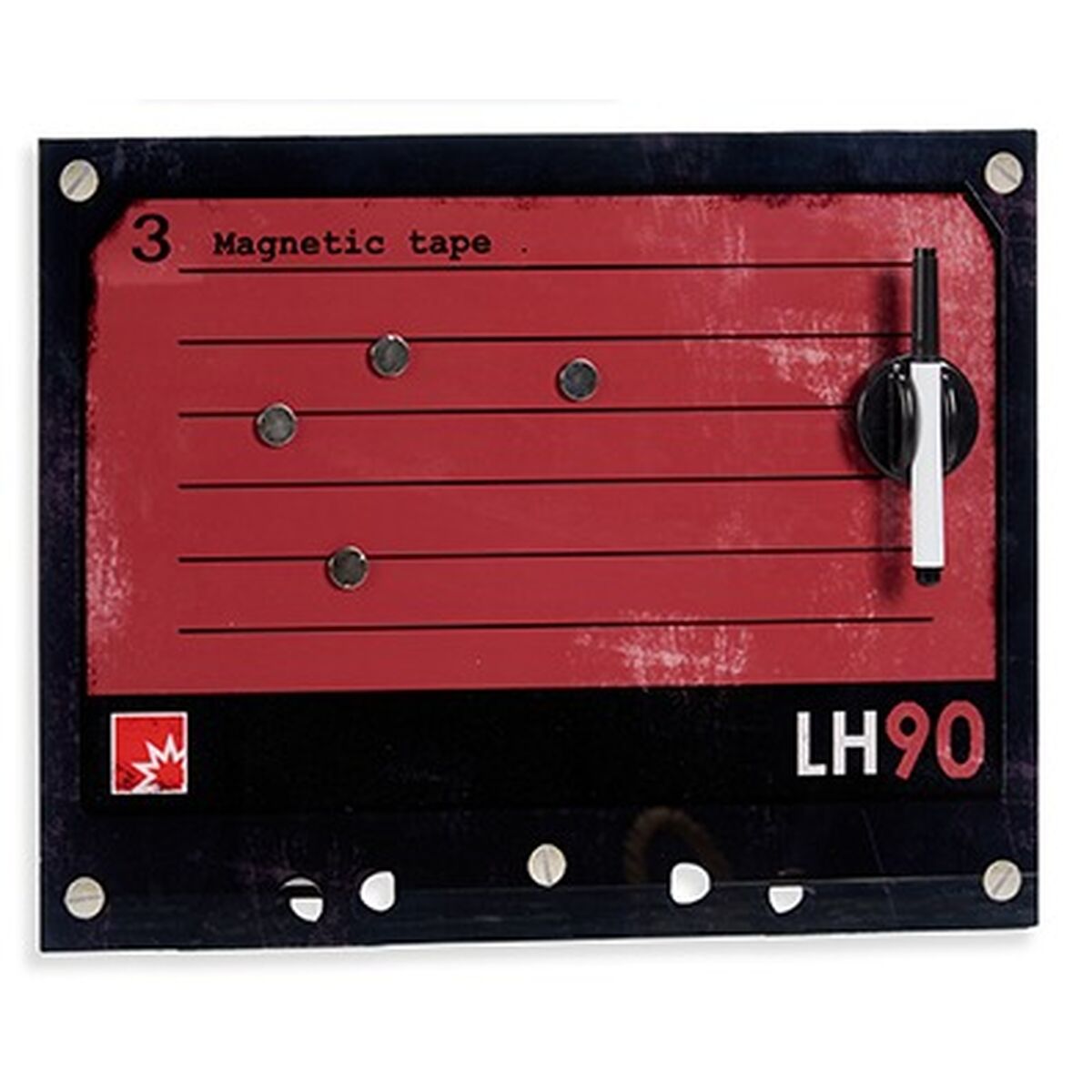 Magnetic Board with Marker 40 x 30 cm (4 Units)