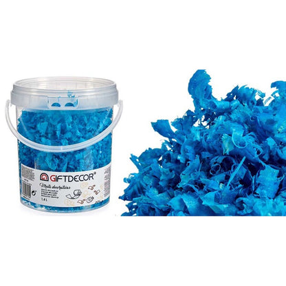 Decorative Shavings 1,4 L Light Blue (6 Units)