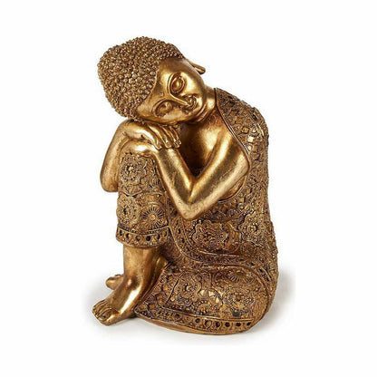 Decorative Figure Buddha Sitting Golden 20 x 30 x 20 cm (4 Units)