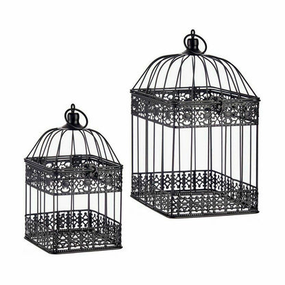 Decorative cage Set Black (4 Units)