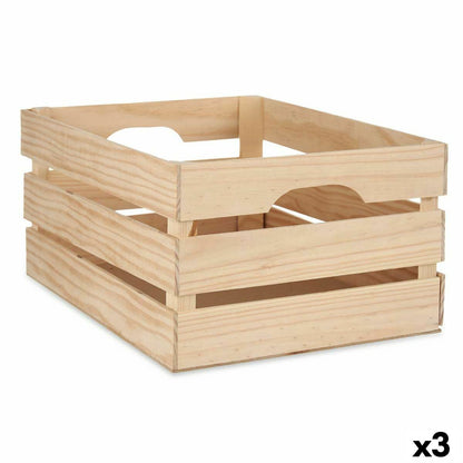 Decorative box Pine 31 x 20,2 x 41 cm (3 Units)