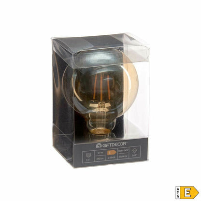 LED lamp Vintage E27 Transparent 4 W 9,5 x 14 x 9,5 cm (12 Units)