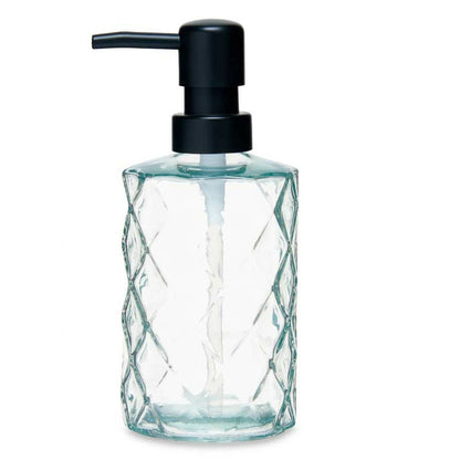 Soap Dispenser Diamond Crystal Transparent Plastic 410 ml (12 Units)