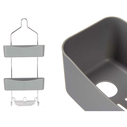 Shower Hanger 28 x 60 x 14 cm Grey Metal Plastic (6 Units)