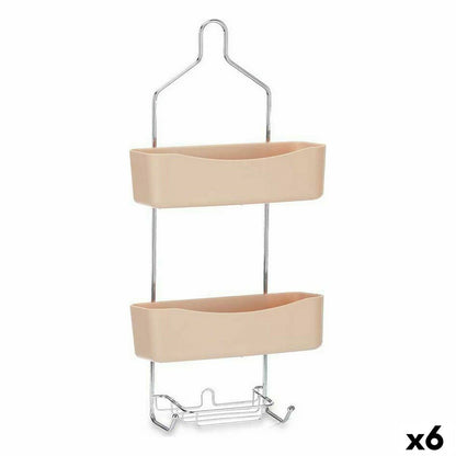 Shower Hanger 28 x 60 x 14 cm Beige Metal Plastic (6 Units)
