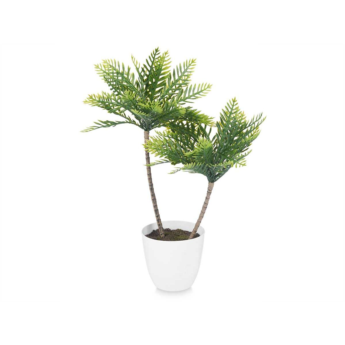 Decorative Plant Palm tree Plastic 36 x 55,5 x 24 cm (6 Units)
