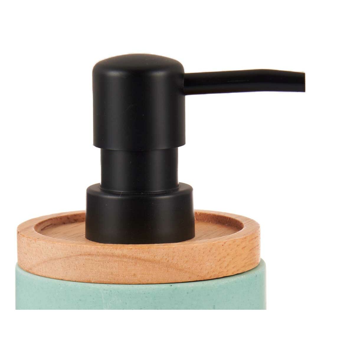 Soap Dispenser Mint Wood Resin Plastic (6 Units)