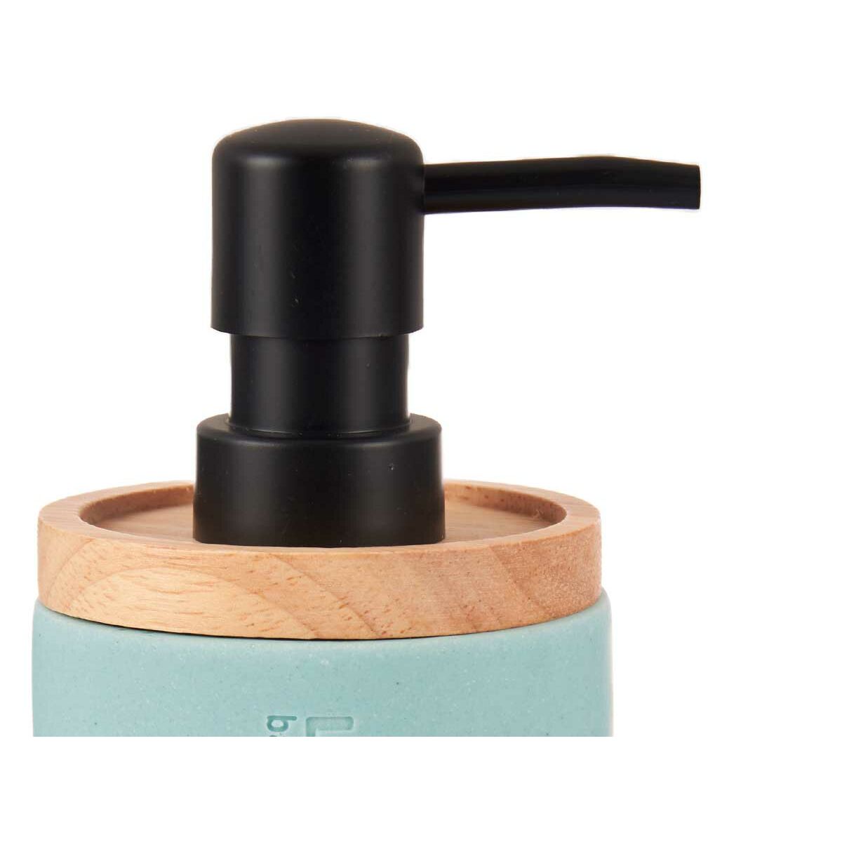 Soap Dispenser Blue Wood Resin Plastic (6 Units)