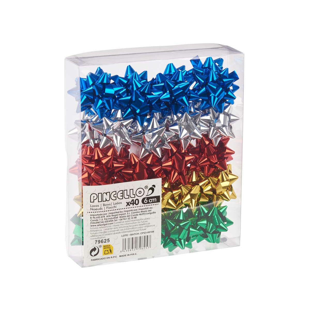 Loops Shine Multicolour PVC 5 x 3,5 x 5 cm (12 Units)