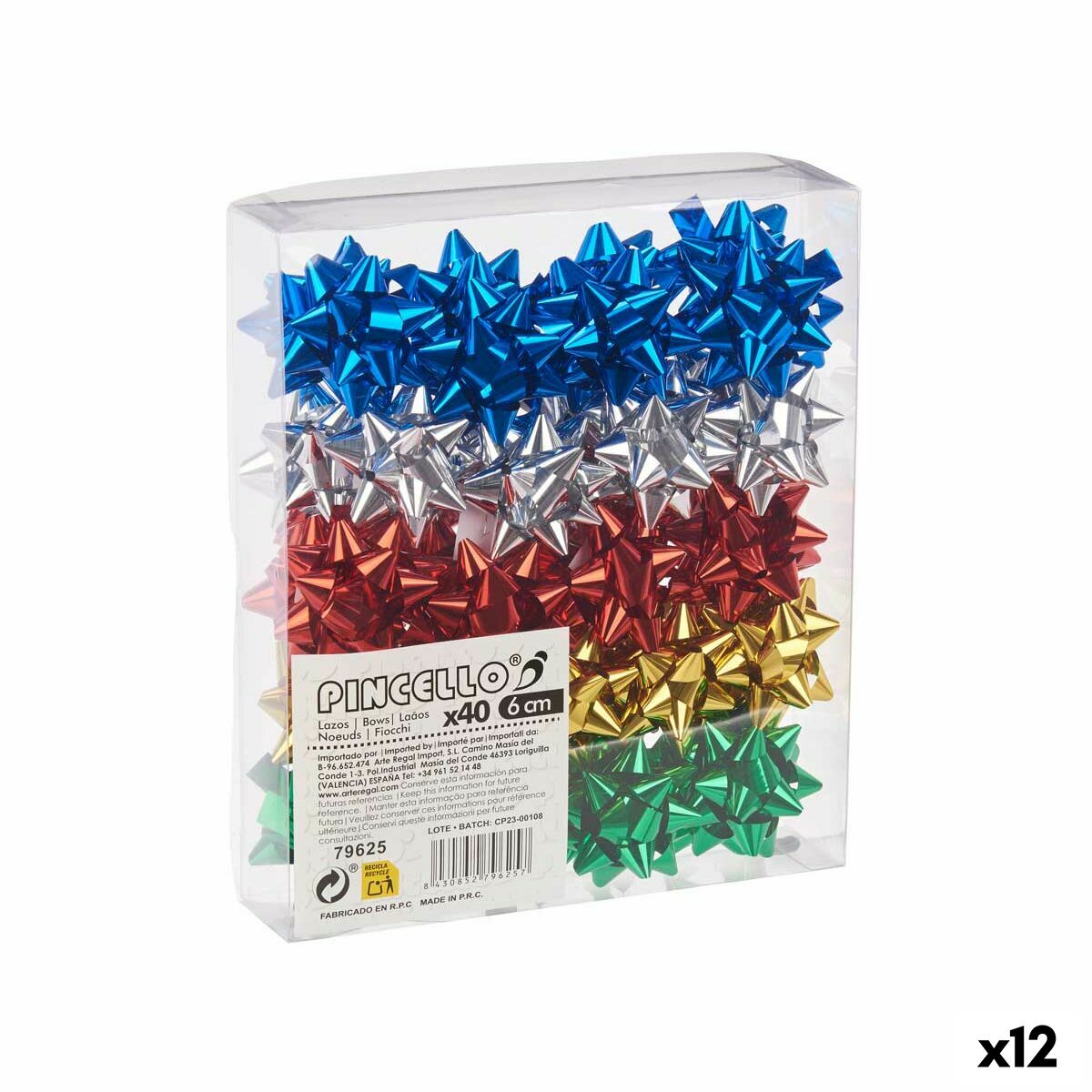 Loops Shine Multicolour PVC 5 x 3,5 x 5 cm (12 Units)