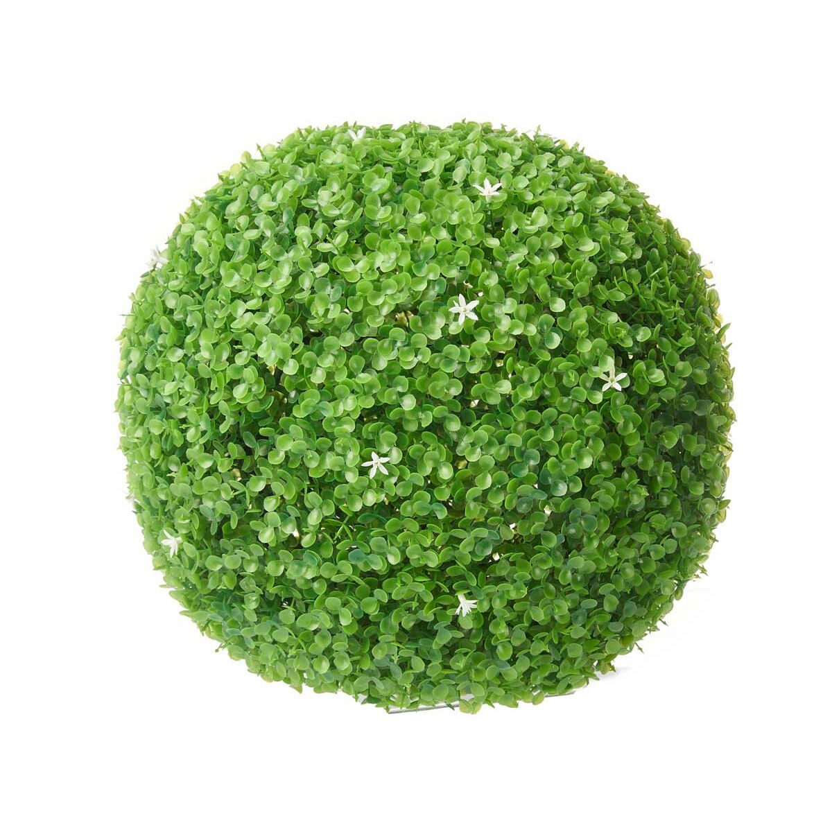 Decorative Plant Flowers Sheets Ball Plastic 37 x 37 x 37 cm (4 Units)