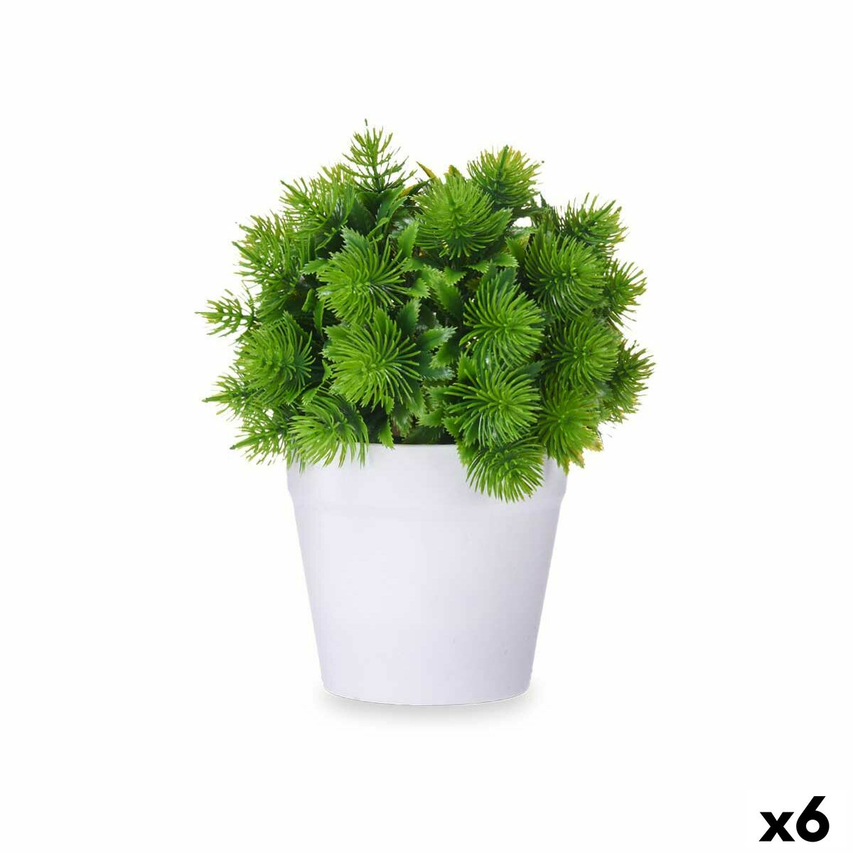 Decorative Plant Plastic 17 x 19,5 x 17 cm (6 Units)