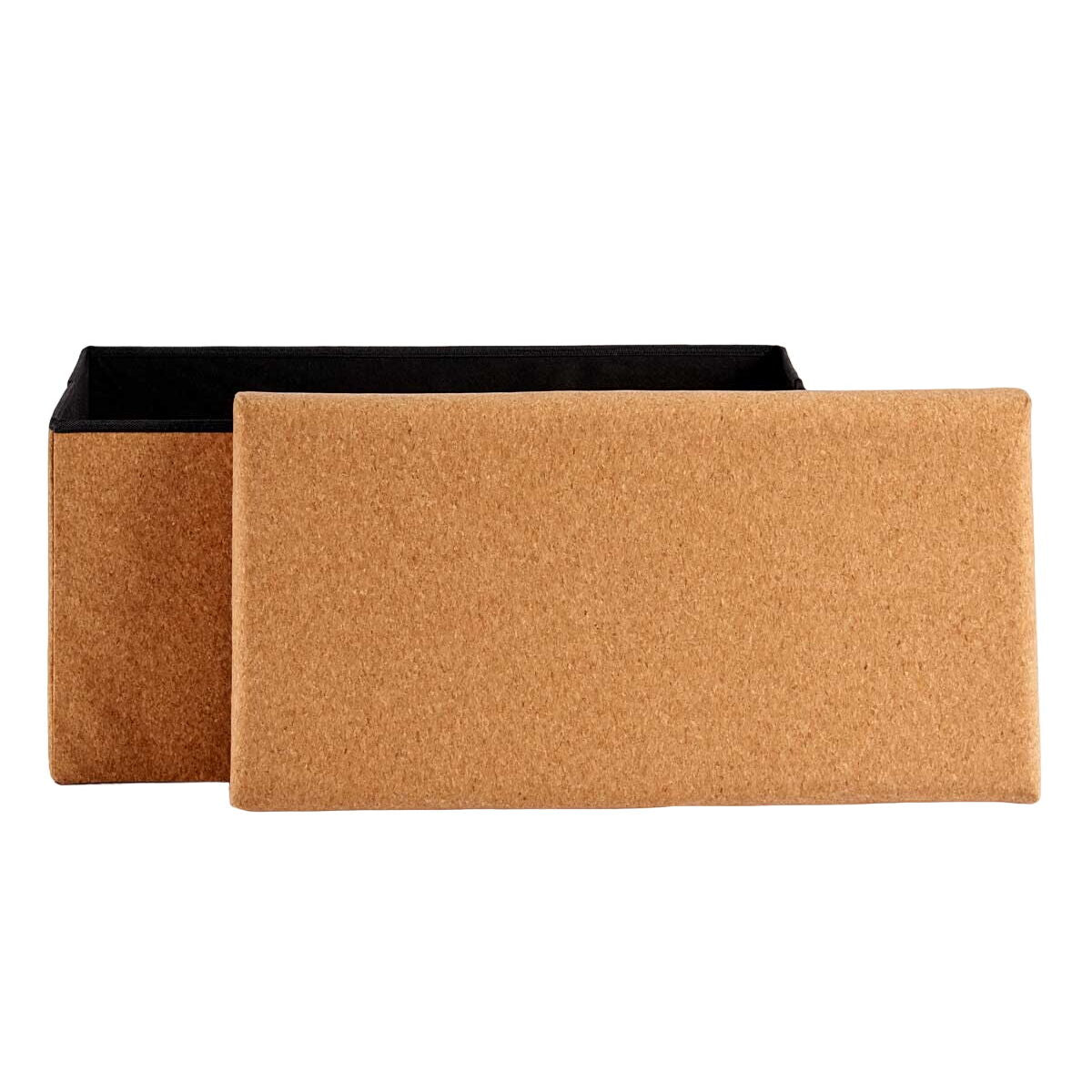 Decorative box Foldable Brown Cork MDF Wood 36 x 36 x 72 cm (4 Units)