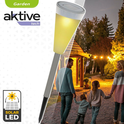 Solar garden lights Aktive Plastic 6,7 x 39 x 6,7 cm (24 Units)