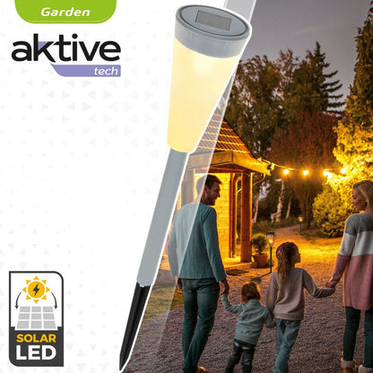Solar garden lights Aktive Plastic 6,7 x 39 x 6,7 cm (24 Units)