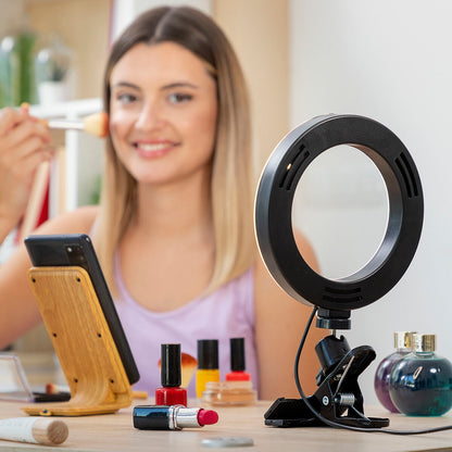 Selfie Ring Light with Clip Lumahoop InnovaGoods